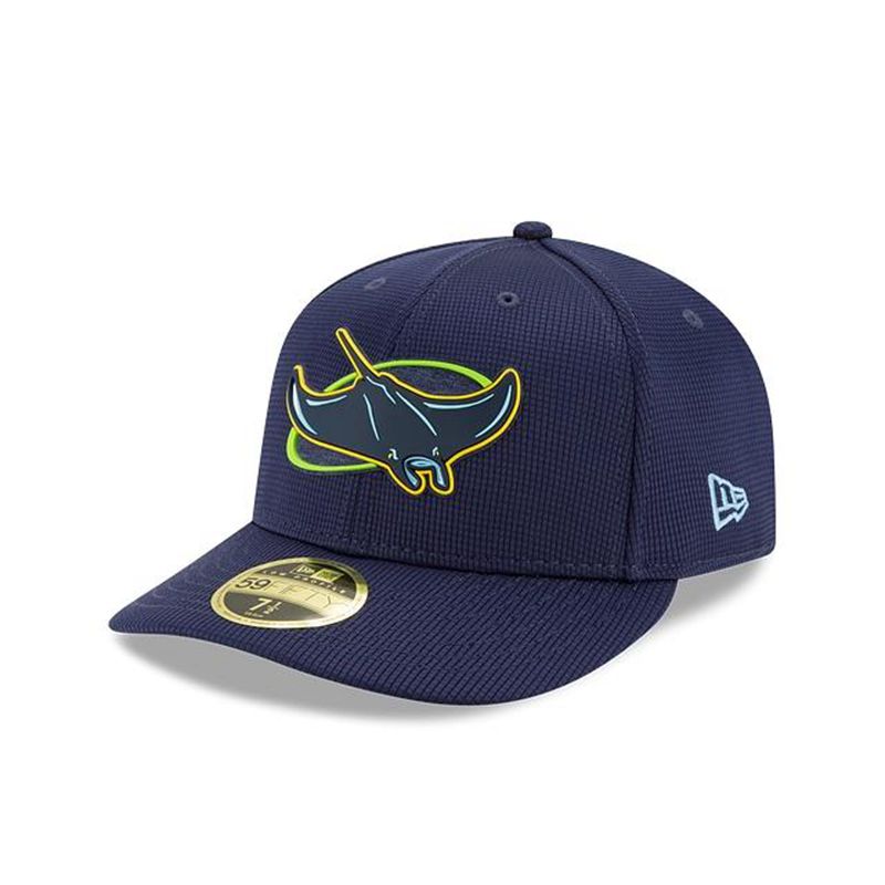 MLB Tampa Bay Rays Clubhouse Collection Low Profile 59Fifty Fitted (GAT0905) - Blue New Era Caps